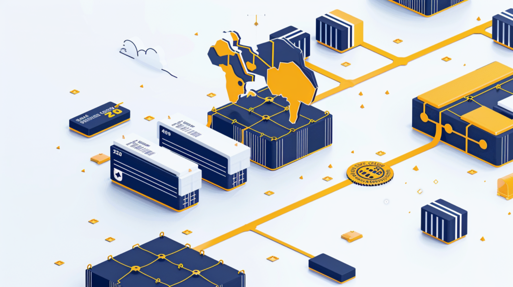 China Zero Tariff South Africa freight shipping and cargo containers.